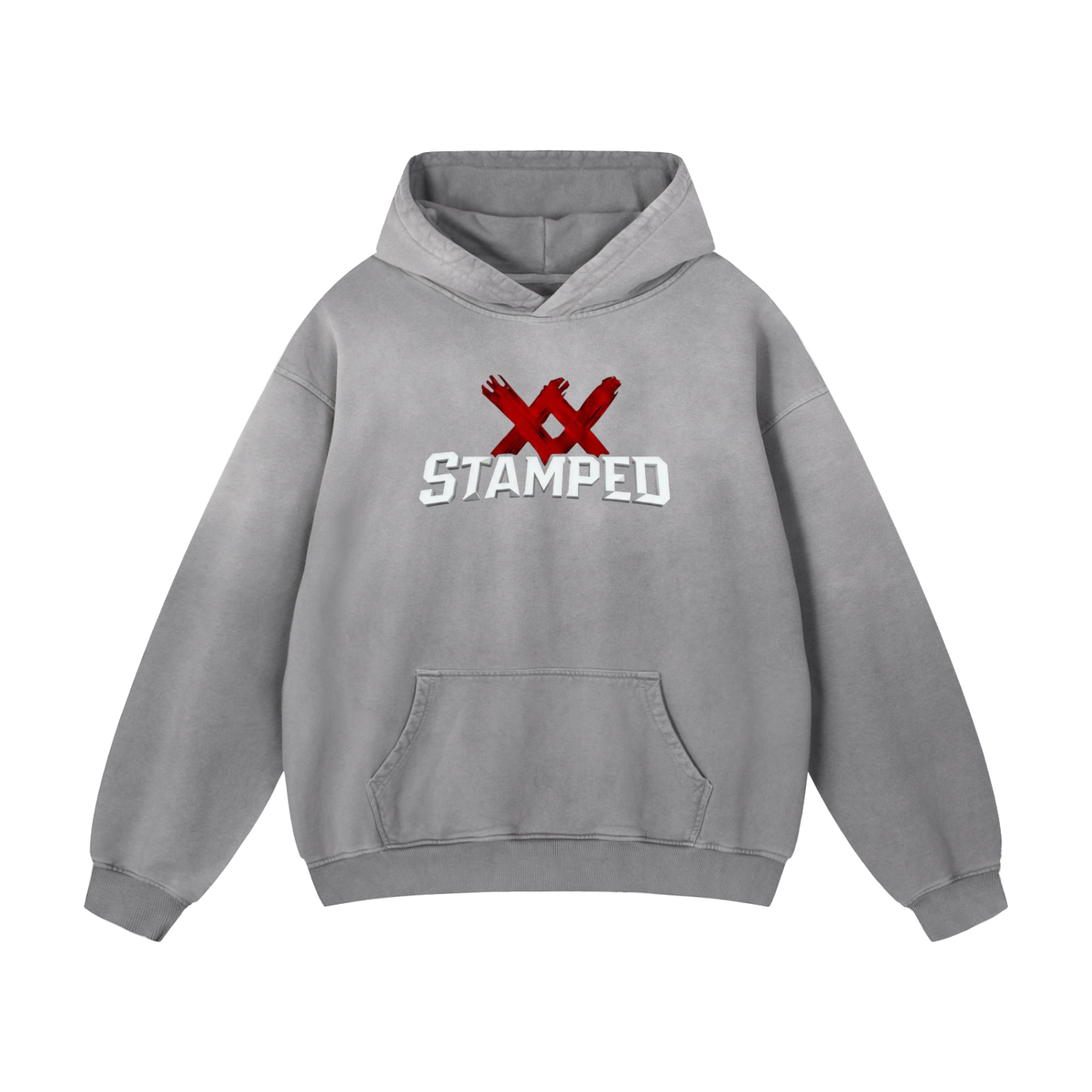 Stamped Logo Heavyweight Sunfade Oversized Hoodie